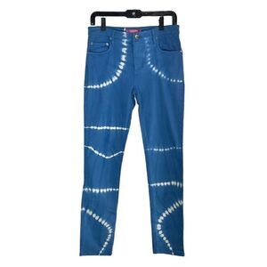 Catherine Malandrino Women's Size 10 Blue White Printed Straight Jeans